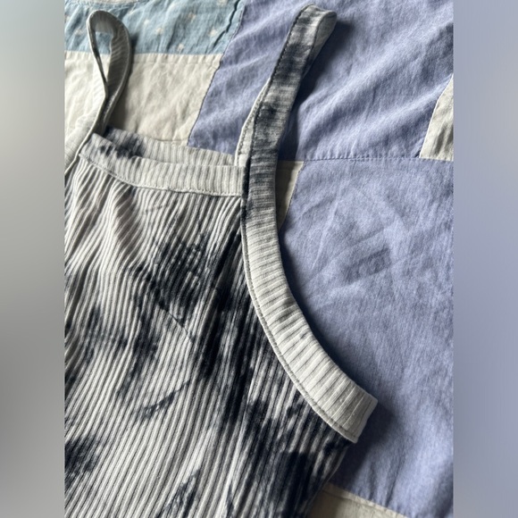 Cute Boho Summer Girlie Tie-Dye Ribbed Women's Crop Top Small - Picture 2 of 6
